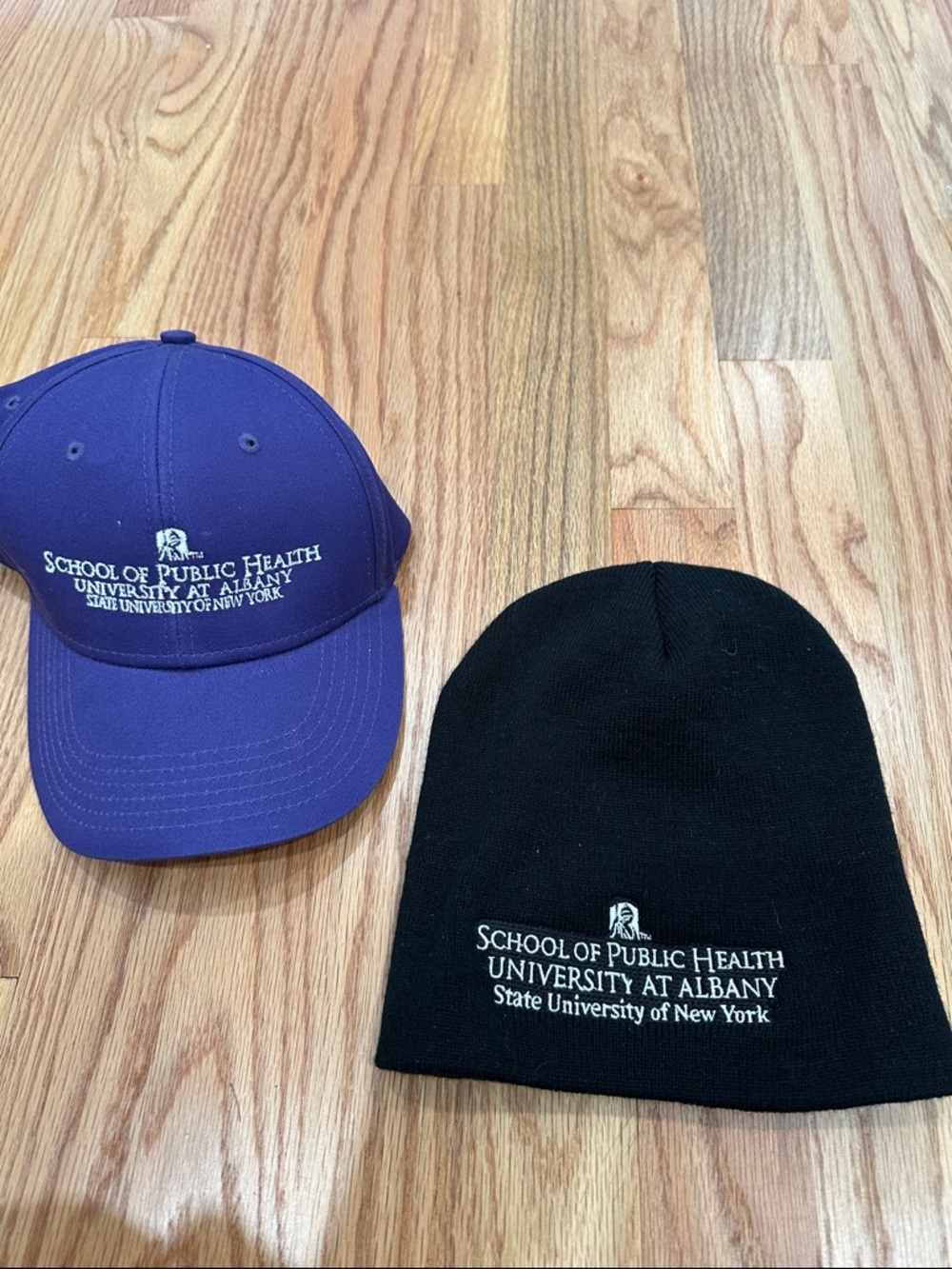 SUNY University of Albany UAlbany School of Public Health cap and winter hat